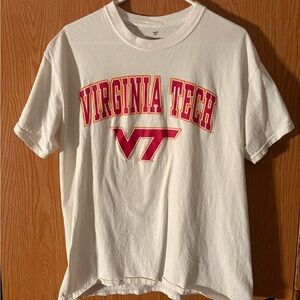 Fanatics Virginia Tech Hokies Shirt White Red Size L NCAA College